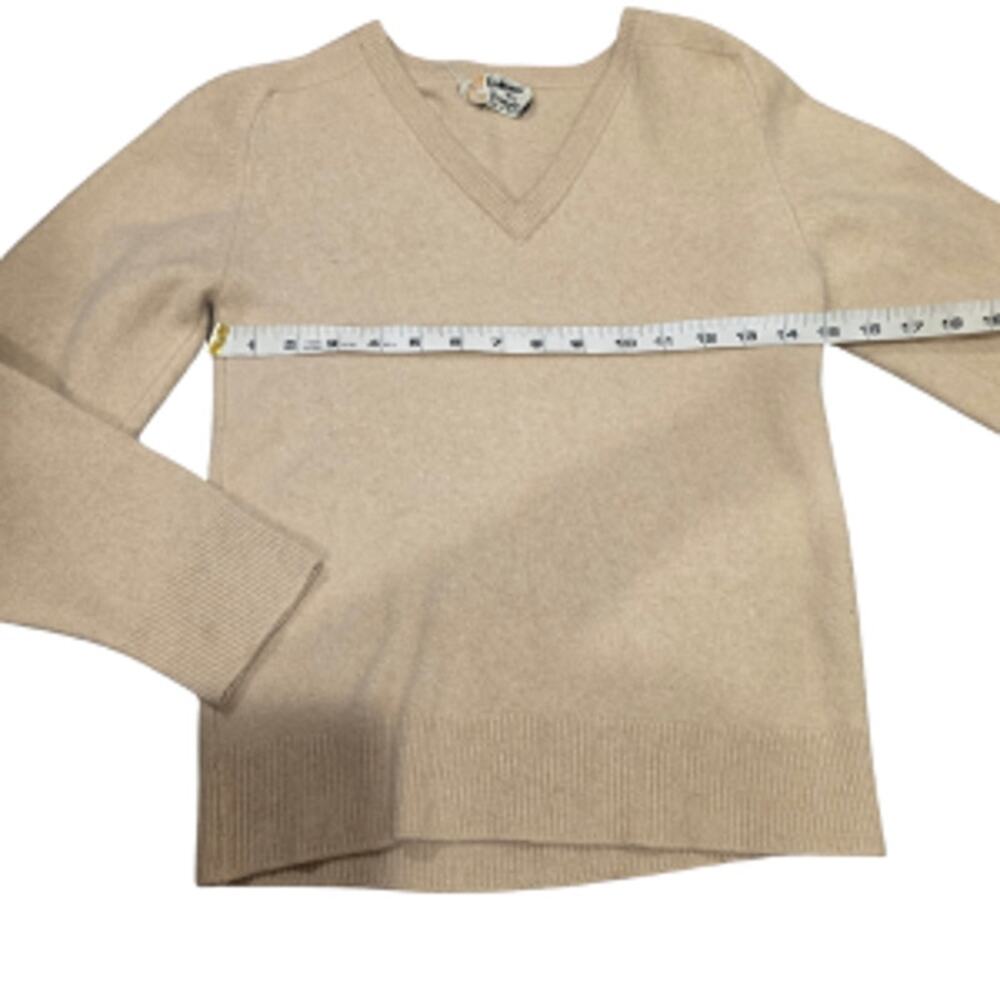 Vintage Pringle of Scotland 100% Cashmere Sweater Cream XS 70s - Picture 4 of 7